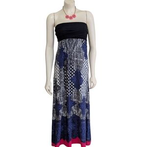 strapless twofer sheer dress anthropologie By Anthropologie Strapless Twofer Pleated Midi Dress at Mall of America in Bloomington, MN